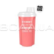 Шейкер DY Nutrition, Dorian Yates Quote Shaker Pink, 500 ml