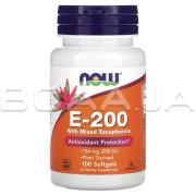 Now Foods, Vitamin E-200 IU, with Mixed Tocopherols, 100 Softgels