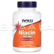 Now Foods, Niacin 500 mg, 250 Tablets