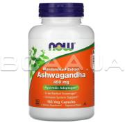 Now Foods, Ashwagandha Standardized Extract 450 mg, 180 Veg Capsules