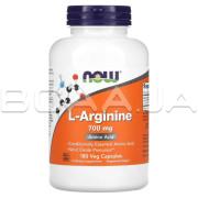 Now Foods, L-Arginine 700 mg, 180 Veg Capsules