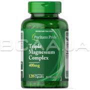 Puritans Pride, Triple Magnesium Complex 400 mg, 120 Rapid Release Capsules