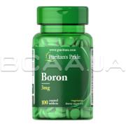 Puritans Pride, Boron 3 mg, 100 Coated Tablets