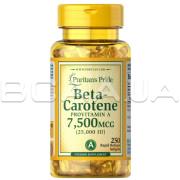 Puritans Pride, Beta-Carotene 7500 mcg (25000 IU), 250 Rapid Release Softgels