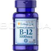 Puritans Pride, Methylcobalamin Vitamin B-12 5000 mcg, 30 Microlozenges