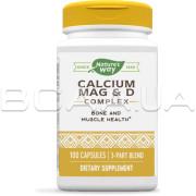 Natures Way, Calcium, Magnesium & Vitamin D, 100 Capsules