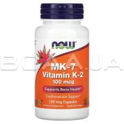 Now Foods, MK-7 Vitamin K-2, 100 mcg, 120 Veg Capsules