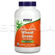 Now Foods, Certified Organic Wheat Grass, Pure Powder, 255 g