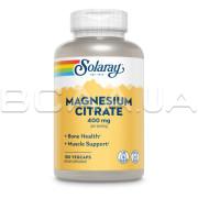 Solaray, Magnesium Citrate 400 mg, 180 VegCaps