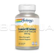 Solaray, Magnesium Amino Acid Chelate 200 mg, 100 VegCaps