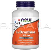 Now Foods, L-Ornithine 500 mg, 120 Veg Capsules