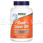 Now Foods, Cod Liver Oil 1000 mg, 180 Softgels