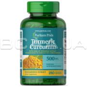 Puritans Pride, Turmeric Curcumin 500 mg (Куркума), 180 Rapid Release Capsules