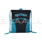 Syntrax, AeroBag Drawstring Bag, Black-Teal