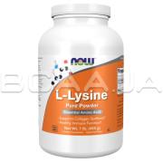 Now Foods, L-Lysine Pure Powder, 454 g