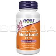 Now Foods, Melatonin 20 mg, Maximum Strength, 90 Veg Capsules