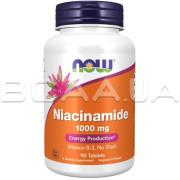 Now Foods, Niacinamide 1000 mg, 90 Tablets