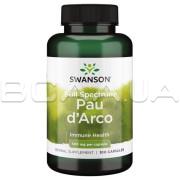 Swanson Premium, Full Spectrum Pau dArco, 100 Capsules