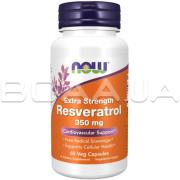 Now Foods, Extra Strength Resveratrol 350 mg, 60 Veg Capsules