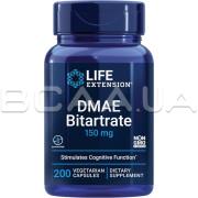 Life Extension, DMAE Bitartrate 150 mg, 200 Vegetarian Capsules