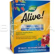 Natures Way, Alive! Mens 50+ Complete Multivitamin, 50 Tablets