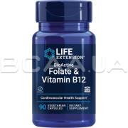 Life Extension, BioActive, Folate & Vitamin B12, 90 Vegetarian Capsules