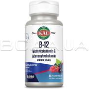 KAL, B-12 Methylcobalamin & Adenosylcobalamin 2000 mcg, 60 Micro Tablets