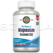 KAL, High Absorption Magnesium Glycinate 350, 160 VegCaps
