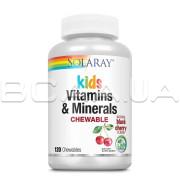 Solaray, Kids Vitamins & Minerals Chewable, 120 Chewables