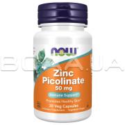 Now Foods, Zinc Picolinate 50 mg, 30 Veg Capsules