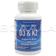 Puritans Pride, D3 & K2, 60 Rapid Release Capsules