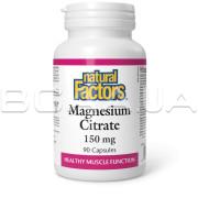 Natural Factors, Magnesium Citrate 150 mg, 90 Capsules