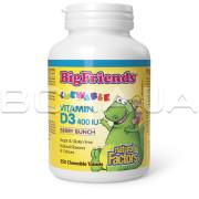 Natural Factors, Big Friends, Chewable Vitamin D3 400 IU, 250 Chewable Tablets