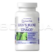 Puritans Pride, Lions Mane and Ginkgo, 60 Rapid Release Capsules