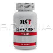 MST, Vitamin D3 + K2 MK-7, 60 Softgels