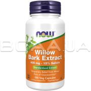 Now Foods, Willow Bark Extract 400 mg, 100 Veg Capsules