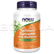 Now Foods, Turmeric Curcumin with BioPerine, 90 Veg Capsules