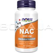 Now Foods, NAC 1000 mg, 60 Tablets