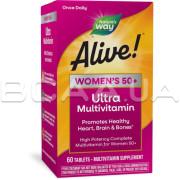 Natures Way, Alive! Womens 50+ Ultra Multivitamin, 60 Tablets