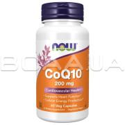 Now Foods, CoQ10 200 mg, 60 Veg Capsules