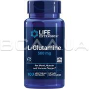 Life Extension, L-Glutamine 500 mg, 100 Vegetarian Capsules