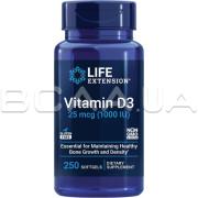 Life Extension, Vitamin D3 25 mcg (1000 IU), 250 Softgels