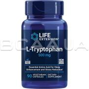 Life Extension, L-Tryptophan 500 mg, 90 Vegetarian Capsules