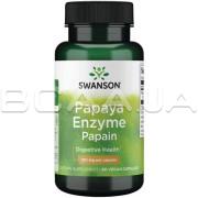 Swanson, Papaya Enzyme Papain 100 mg, 90 Vegan Capsules