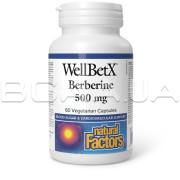 Natural Factors, WellBetX Berberine 500 mg, 60 Vegetarian Capsules