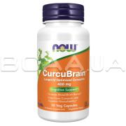 Now Foods, CurcuBrain 400 mg, Cognitive Support, 50 Veg Capsules