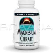 Source Naturals, Magnesium Citrate 133 mg, 180 Capsules