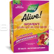 Natures Way, Alive!, Womens Complete Multivitamin, 50 Tablets