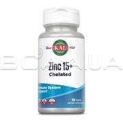 KAL, Zinc 15+ Chelated, 100 Tablets