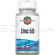 KAL, Zinc 50, 60 Tablets